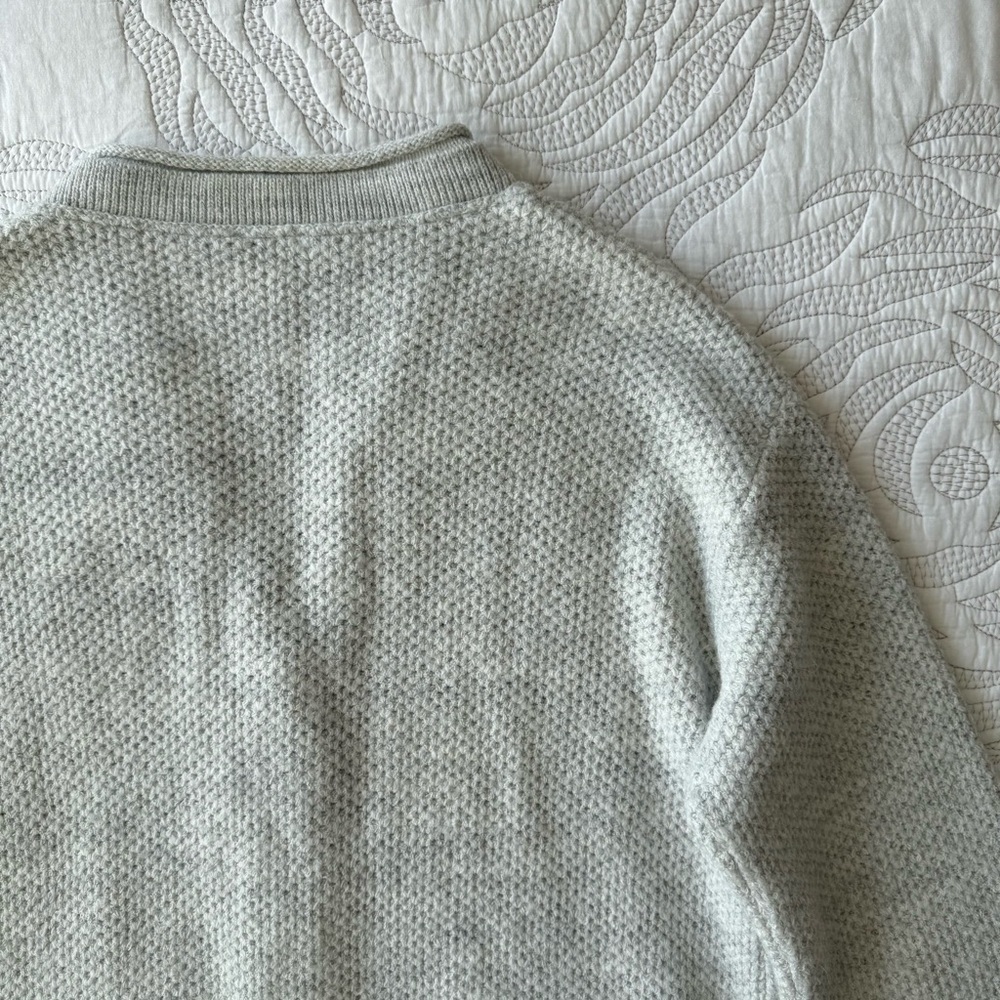 Cache Coeur - Abelha Knitted Maternity Cardigan - Pearl Gray - Picture 12 of 14